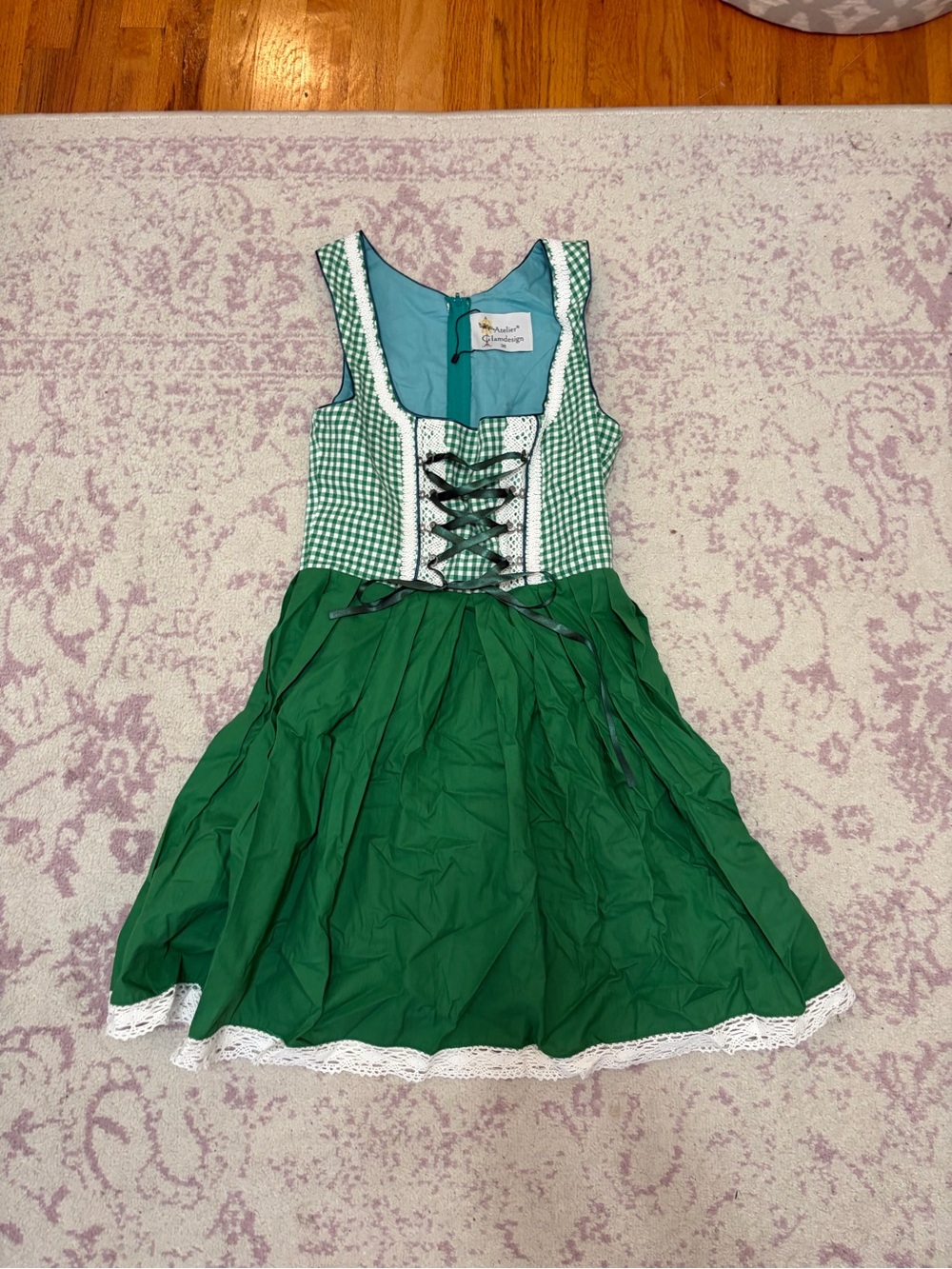 Green Gingham Dirndl
